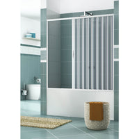 Sopravasca 150 cm 1 Anta a Soffietto in PVC H150 Caldoni Stjerne Bianco