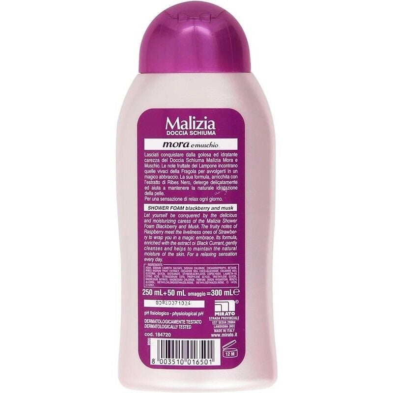 MALIZIA DOCCIA SCHIUMA AVVOLGENTE MORA E MUSCHIO 300 ML