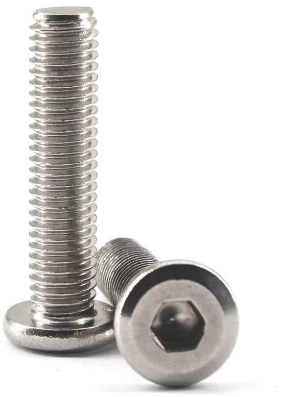 Viti a tassello aghusata M6x40 con testa piana in acciaio inox - Duratili e resistenti - Ideali per mobili e strutture -