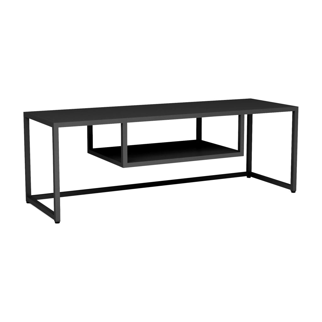 Mobile TV industriale senza tempo 120 x 40 x 40 cm nero 03_0007763