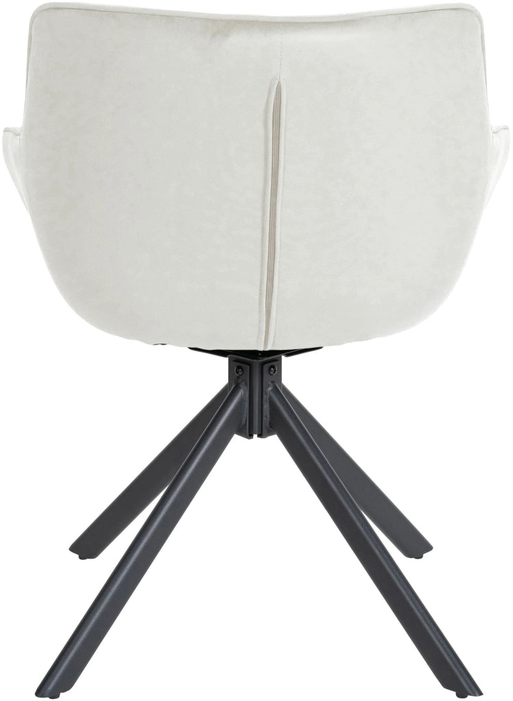Sedia da pranzo Westport Velvet crema