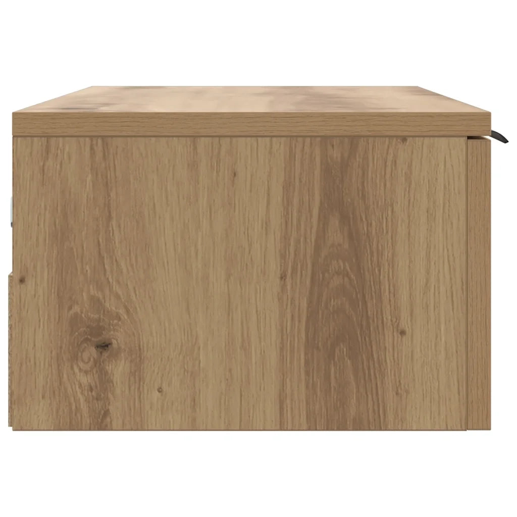 Armadietto a Muro | Mobile a Parete Rovere Artigianale 68x30x20 cm in Truciolato