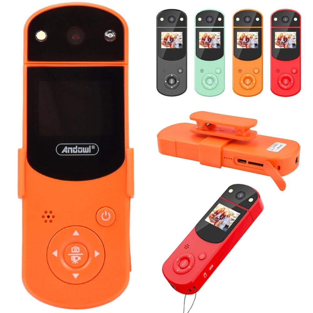 Trade Shop - Videocamera Portatile Q-sd2 Mini Action Camera Hd Clip Vestiti Ruotabile 1080p -
