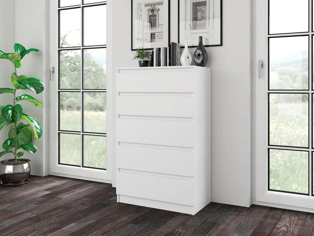 Cassettiera MALWA M5 bianco per camera e soggiorno