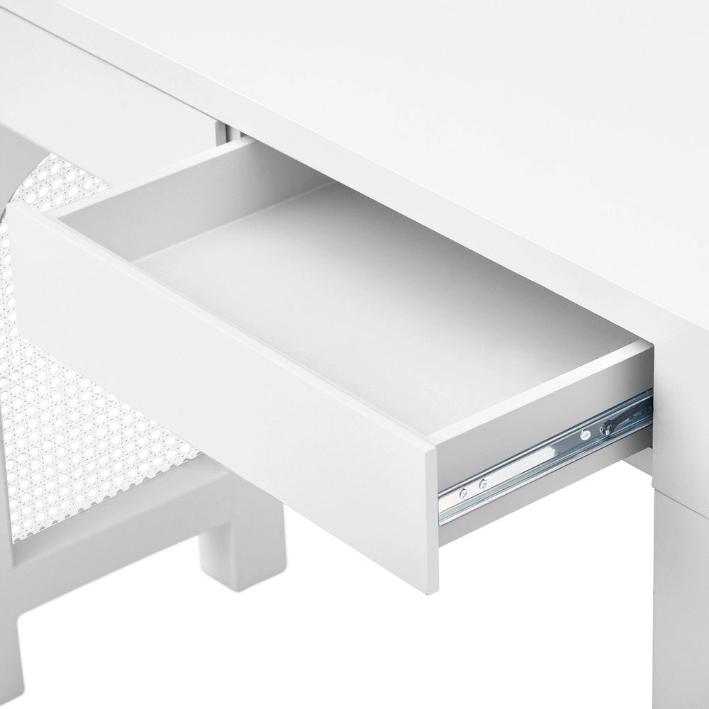 Consolle Ingresso con Cassetti e Presa Elettrica ¨C MINIMAL ¨C Bianco, Slim, Salvaspazio