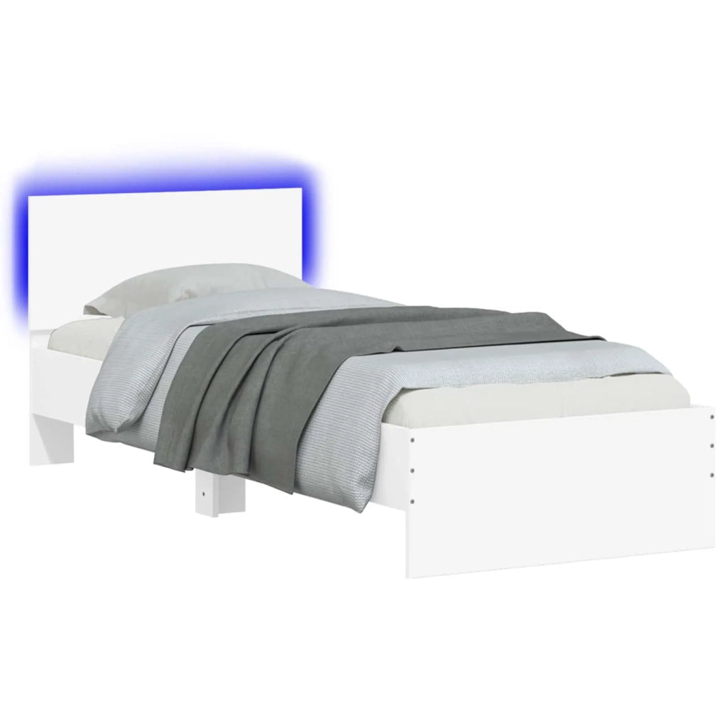Letto con LED Bianco 80 x 200 cm Legno ingegnerizzato