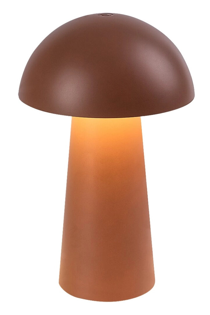 Lampada da tavolo LED fungo marrone Mireo Rabalux