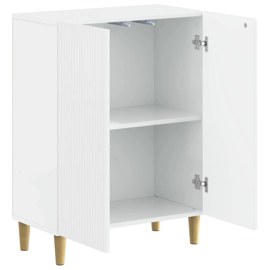 Mobiletto da Bagno ARNHEM Bianco Lucido 59,5 x 31 x 80 cm 896619