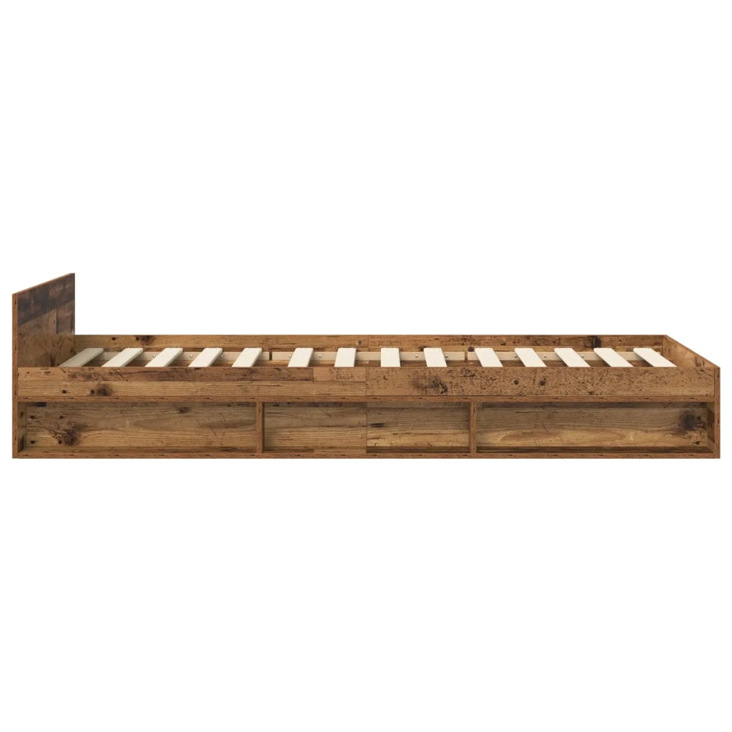 Telaio del letto con storage Legno antico 80 x 200 cm 3429600