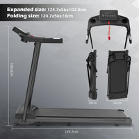 Tapis roulant pieghevole - RATTANTREE - walking pad 12 km/h, facile da piegare, con  APP, Display LED Telecomando per Ufficio Domestico Supporto per Tablet