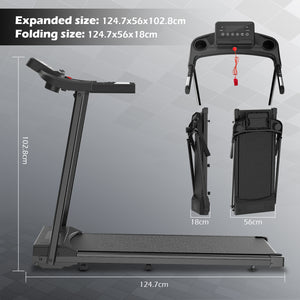 Tapis roulant pieghevole - RATTANTREE - walking pad 12 km/h, facile da piegare, con  APP, Display LED Telecomando per Ufficio Domestico Supporto per Tablet