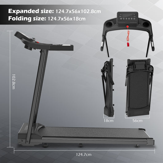 Tapis roulant pieghevole - RATTANTREE - walking pad 12 km/h, facile da piegare, con  APP, Display LED Telecomando per Ufficio Domestico Supporto per Tablet