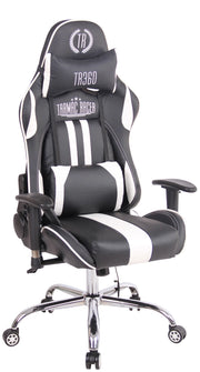 Sedia Ufficio Massaggiante Limit XM In Similpelle bianco/nero