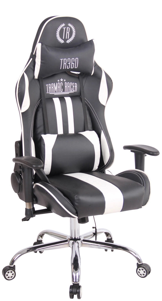 Sedia Ufficio Massaggiante Limit XM In Similpelle bianco/nero