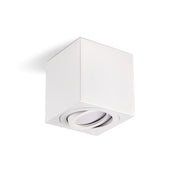 Faretto soffitto quadrato bianco orientabile GU10 35W Kobi