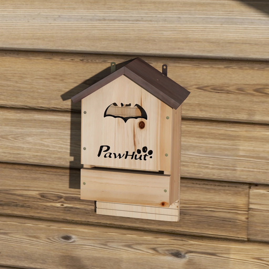 Set di 3 Casette per Pipistrelli 21,5x11,5x34 cm in Legno di Abete Naturale