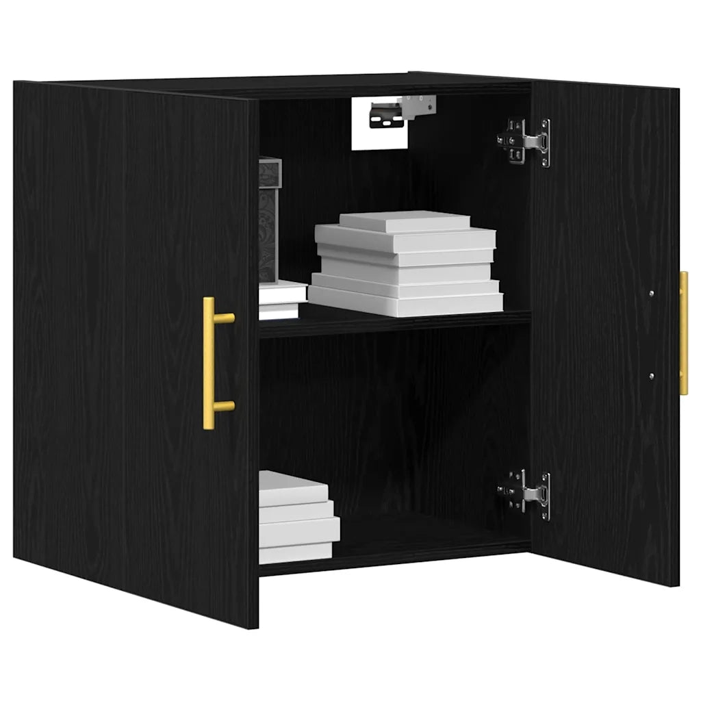 Mobile a muro Rovere Nero 60 x 31 x 70 cm Legno multistrato 862943