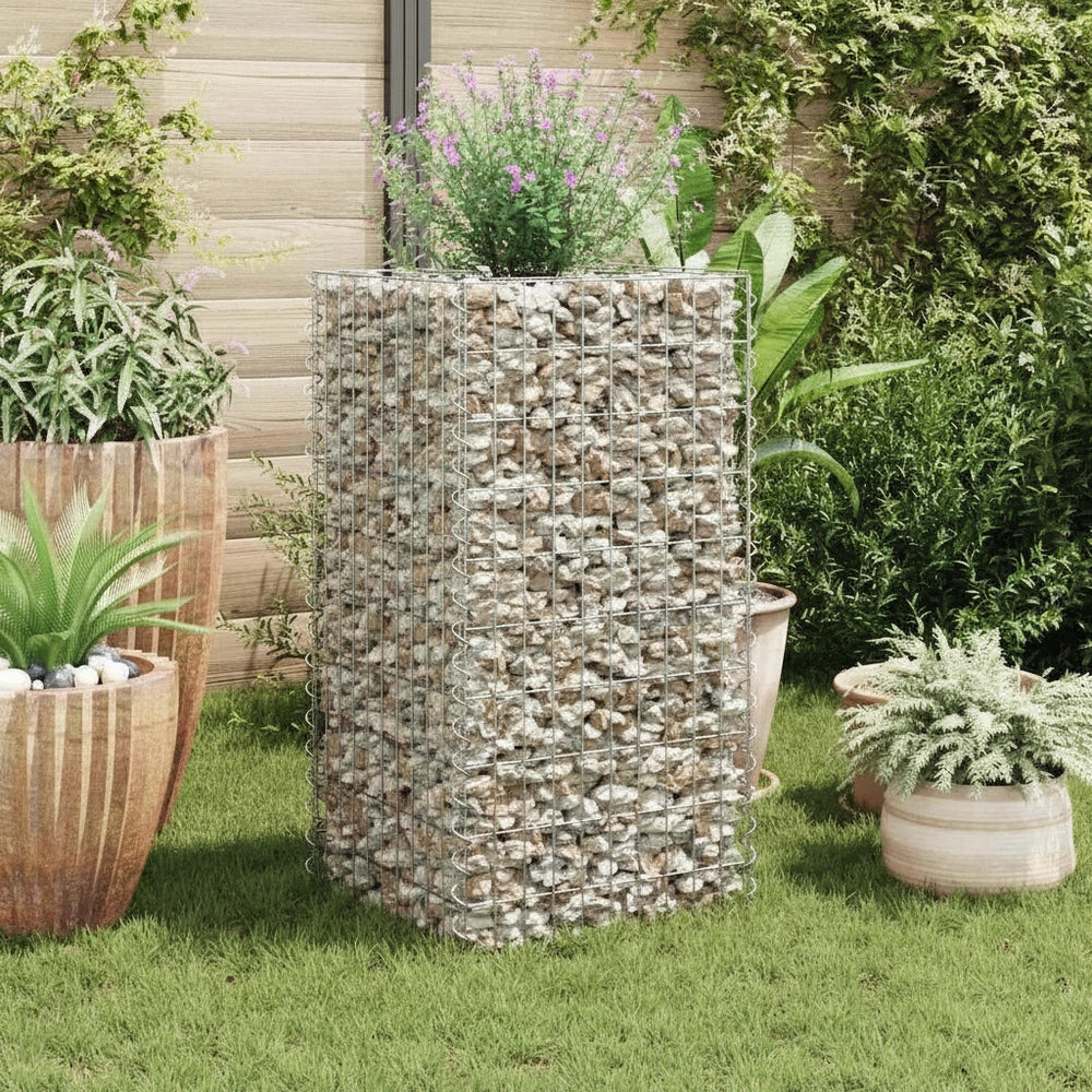 Gabion Raised Bed Steel 50x50x100 Cm