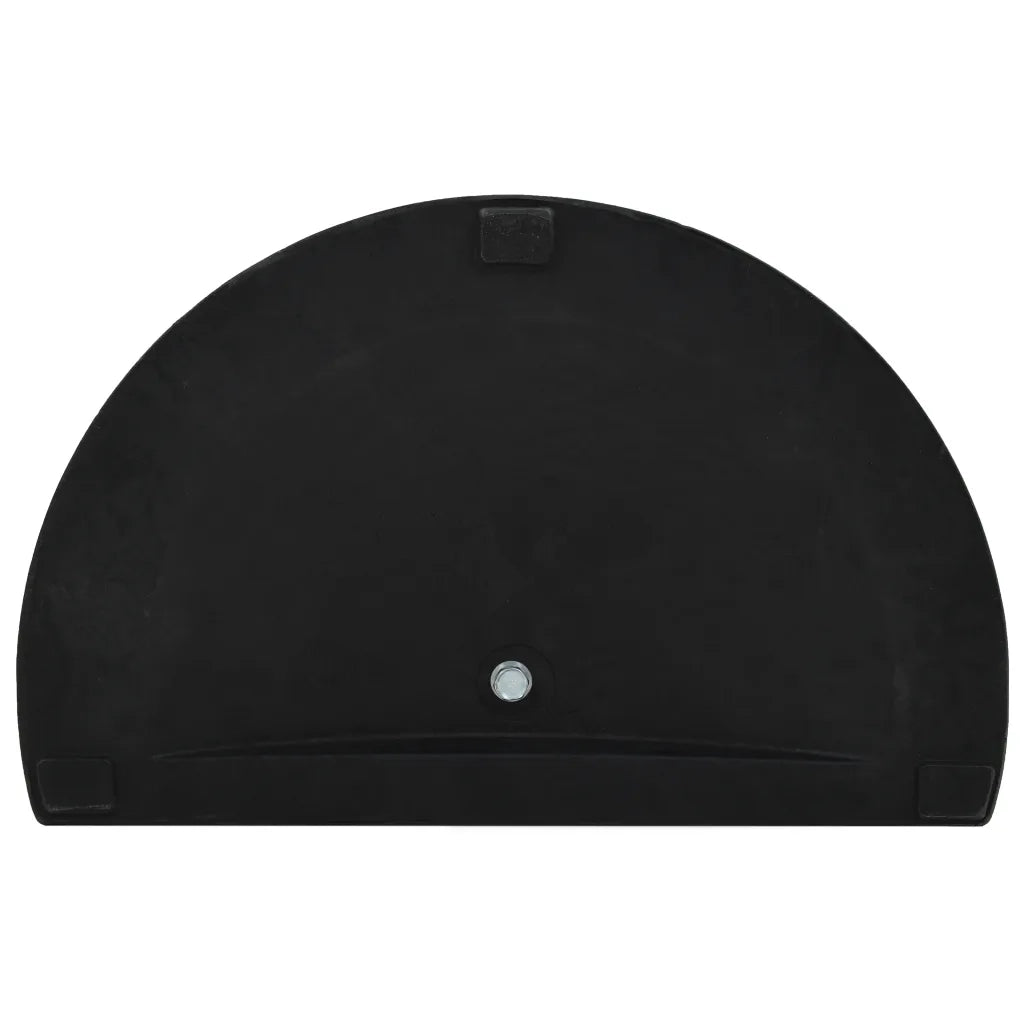 Base per Parasole Semicircolare in Poliresina 9 kg Nero 45198