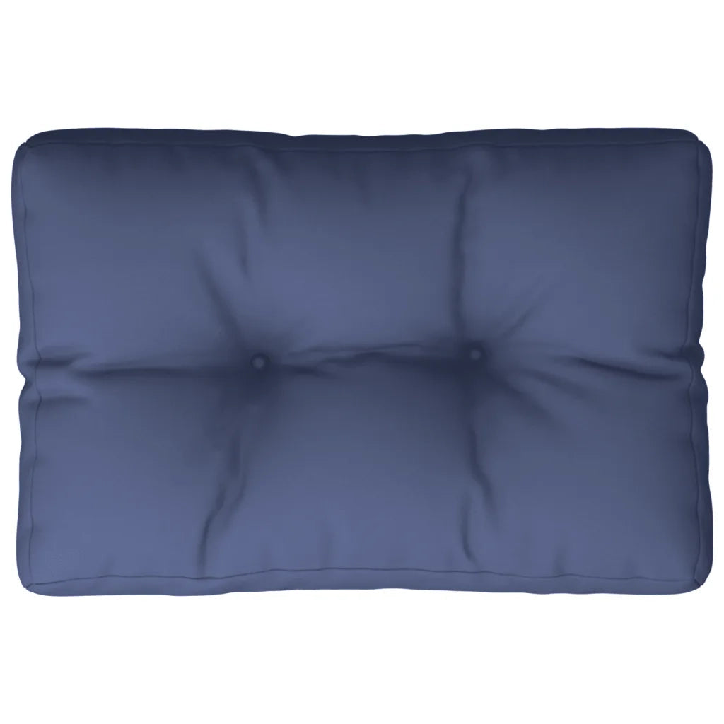 Cuscino per Pallet Blu Marino 60x40x12 cm in Tessuto 377966