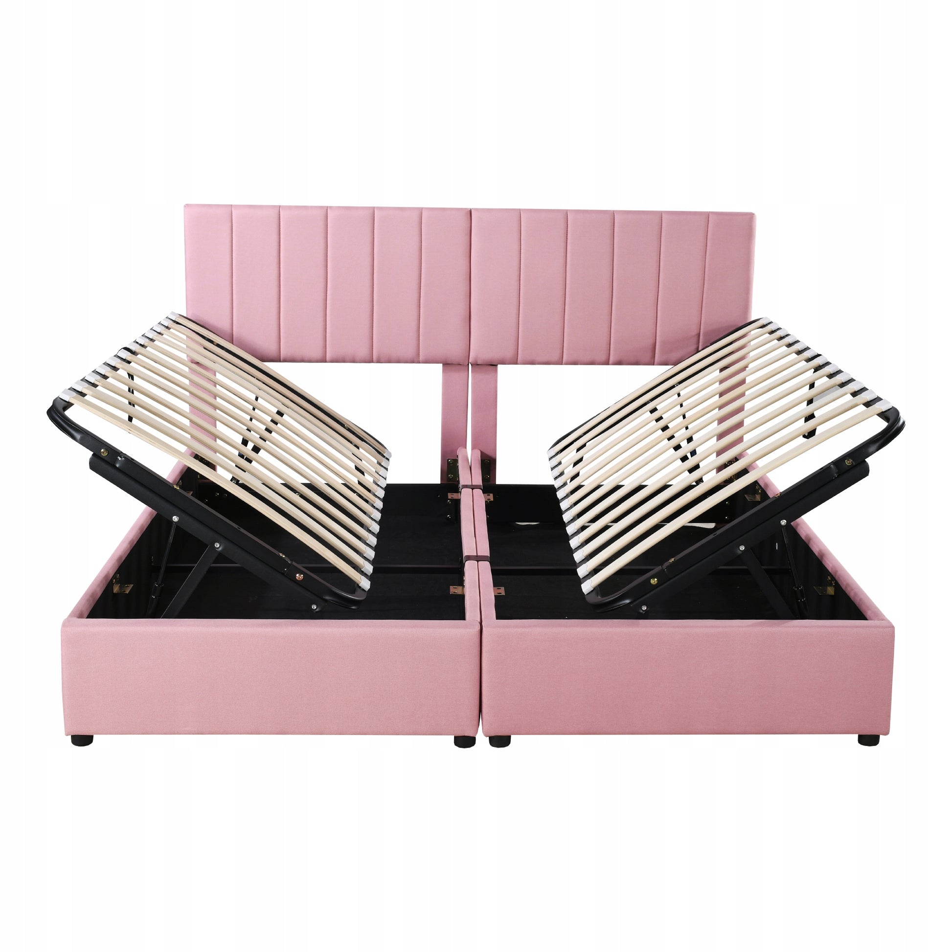 Letto matrimoniale 180x200 - Xylo - Con idraulica, rosa, senza materasso