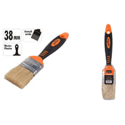 Trade Shop - Pennello Piatto 1.5" 38mm Setole Morbide Pittura Vernice Manico Antiscivolo 90276 -