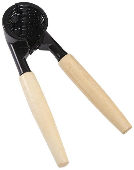 Flesopener con maniglia in legno, per rompere facilmente noci e aprire bottiglie, impugnatura comoda