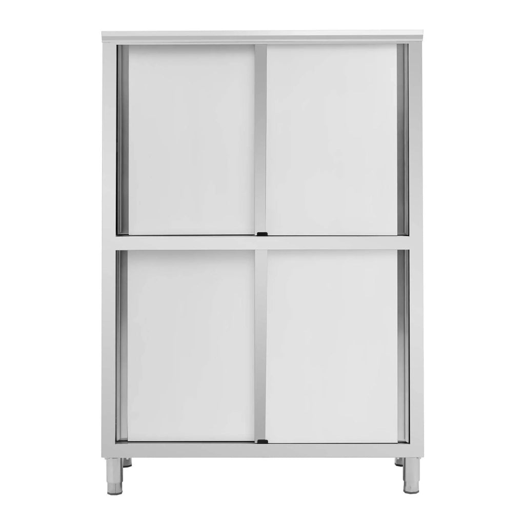 Armadio 120 x 50 x 180 cm 4 ripiani fino a 200 kg armadio per camera da letto armadio per spogliatoio acciaio inox 14_0005157
