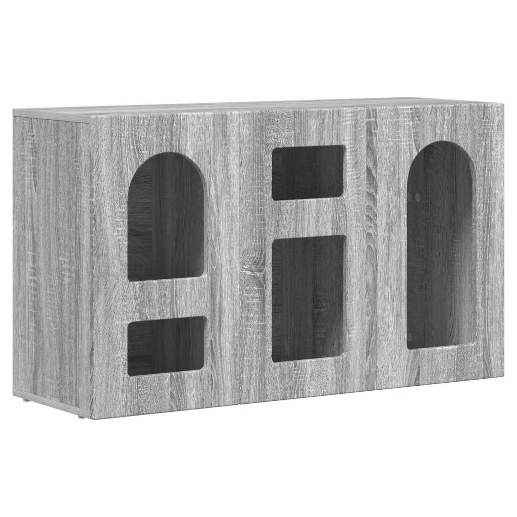 Credenza Grigio Sonoma 100 x 35 x 59 cm Legno multistrato