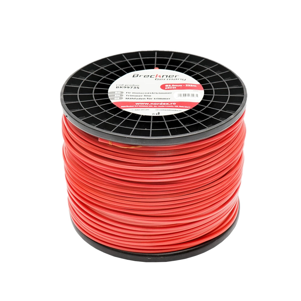 Filo quadrato per decespugliatore, 3 mm x 232 m Breckner Germany
