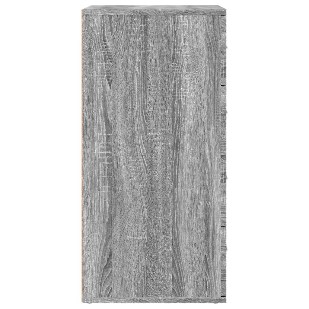 Buffet credenza cassettiera armadio mobile contenitore organizer cucina soggiorno Sonoma 60 x 39 x 80 cm legno ingegnerizzato grigio 02_0036418