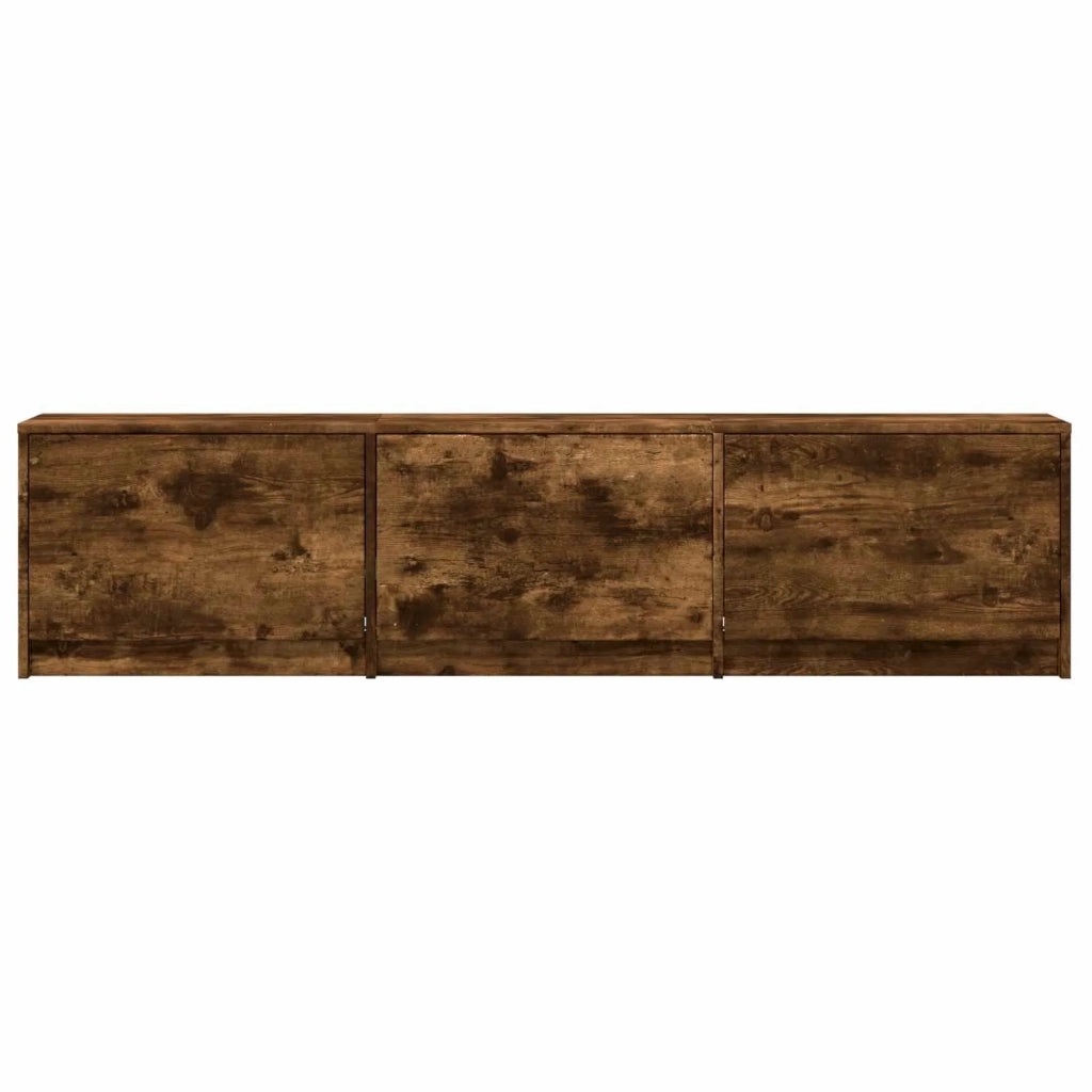 Mobile TV con LED-Credenza per TV Quercia Affumicata 165 x 34 x 40 cm