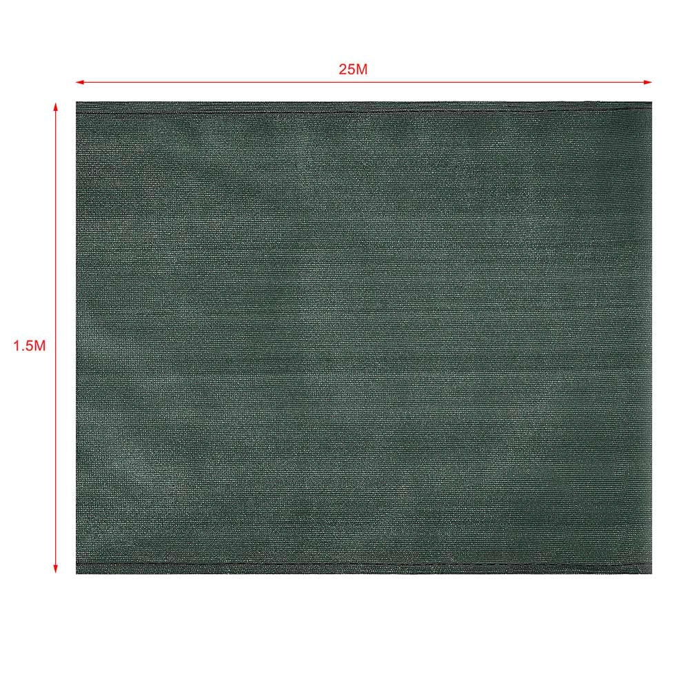Telo Rete Ombreggiante H 1,5 x 25 Mt Ombra al 90% Frangivento Frangivista Verde