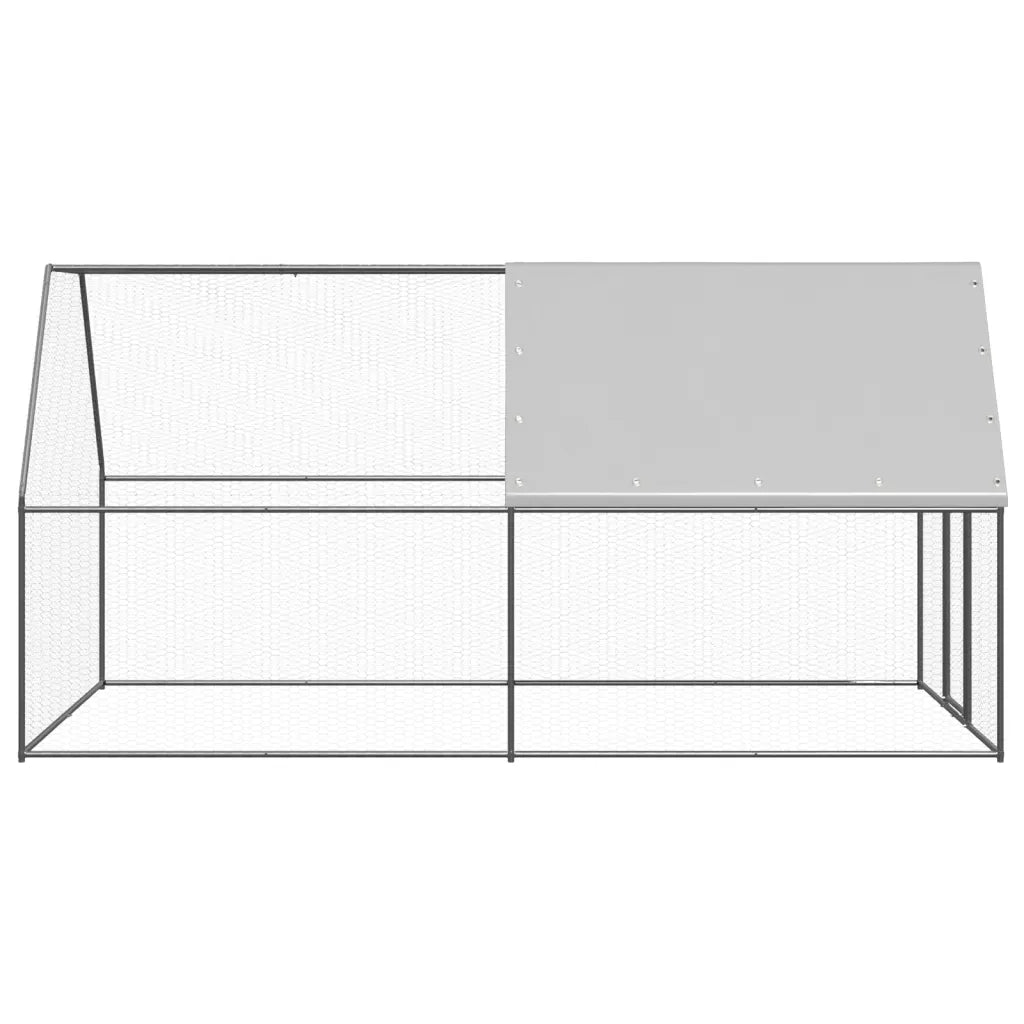 Pollaio da Esterno 2x4x2 m in Acciaio Zincato CFW7787645