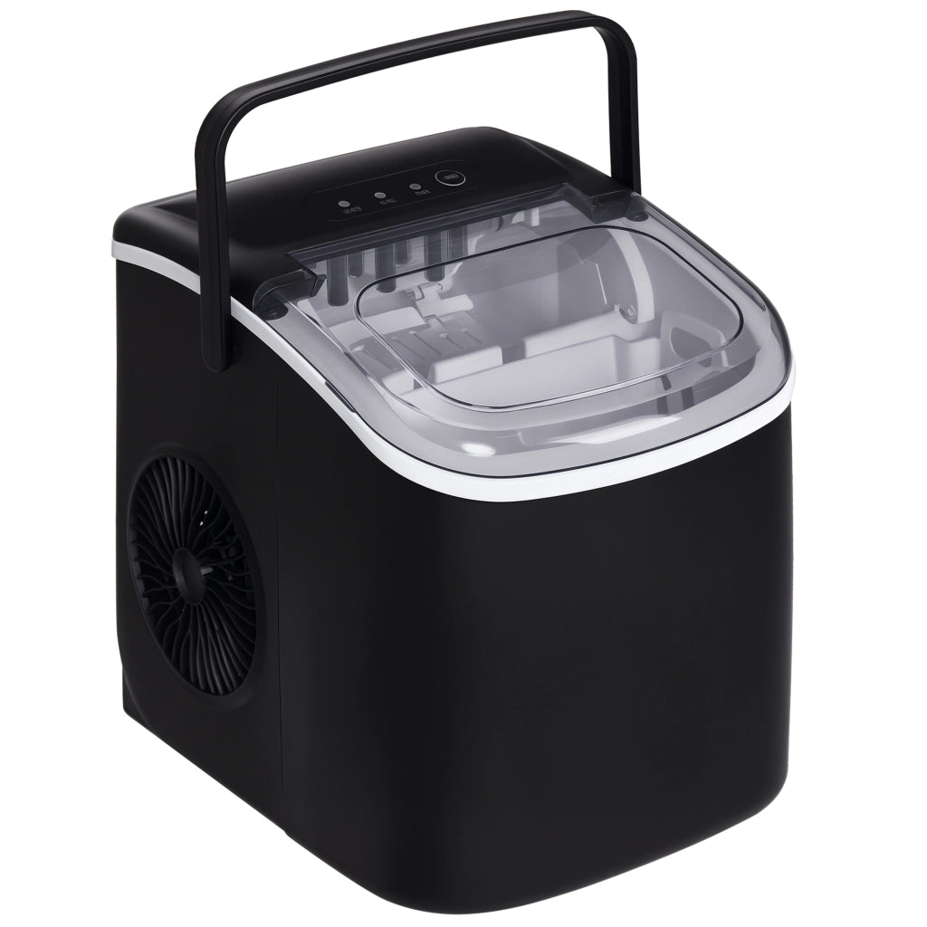 Macchina per Ghiaccio ¨C Xylo ¨C 12 kg/24h, 9 Cubetti in 6-12 min, Serbatoio 1,3L, Nero