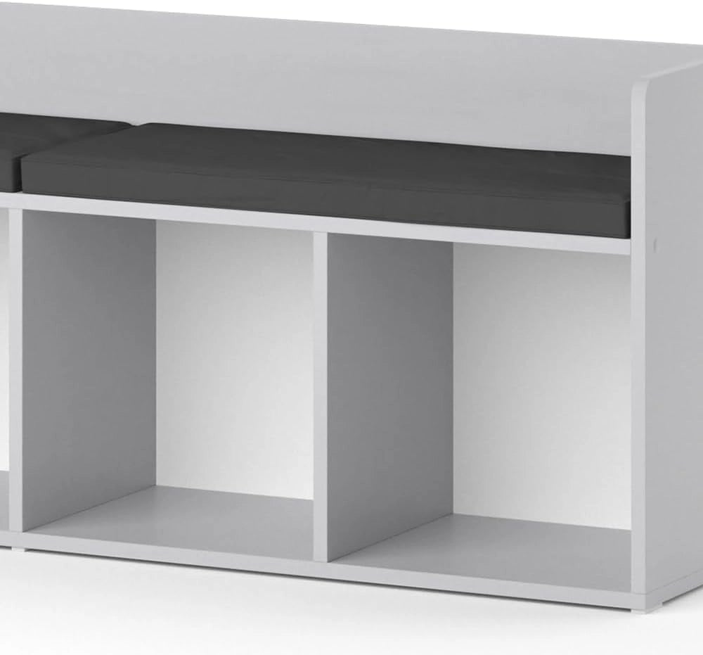 Scaffale per bambini Luigi, Grigio chiaro, 142.4 x 53.4 cm 4 scomparti, combinabile con altri elementi della serie Luigi