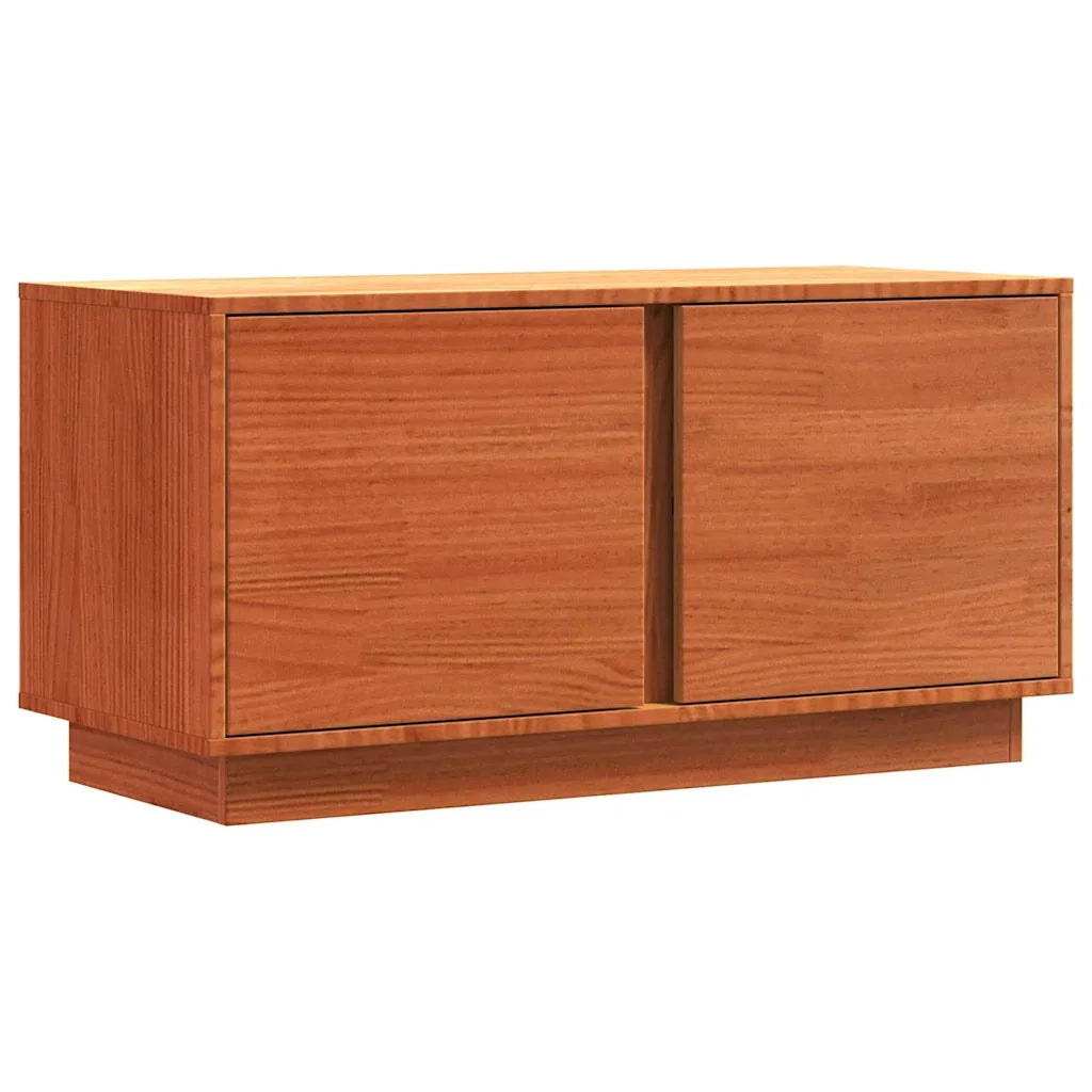 Mobile TV Marrone cerato 80 x 35 x 40,5 cm Pino massello