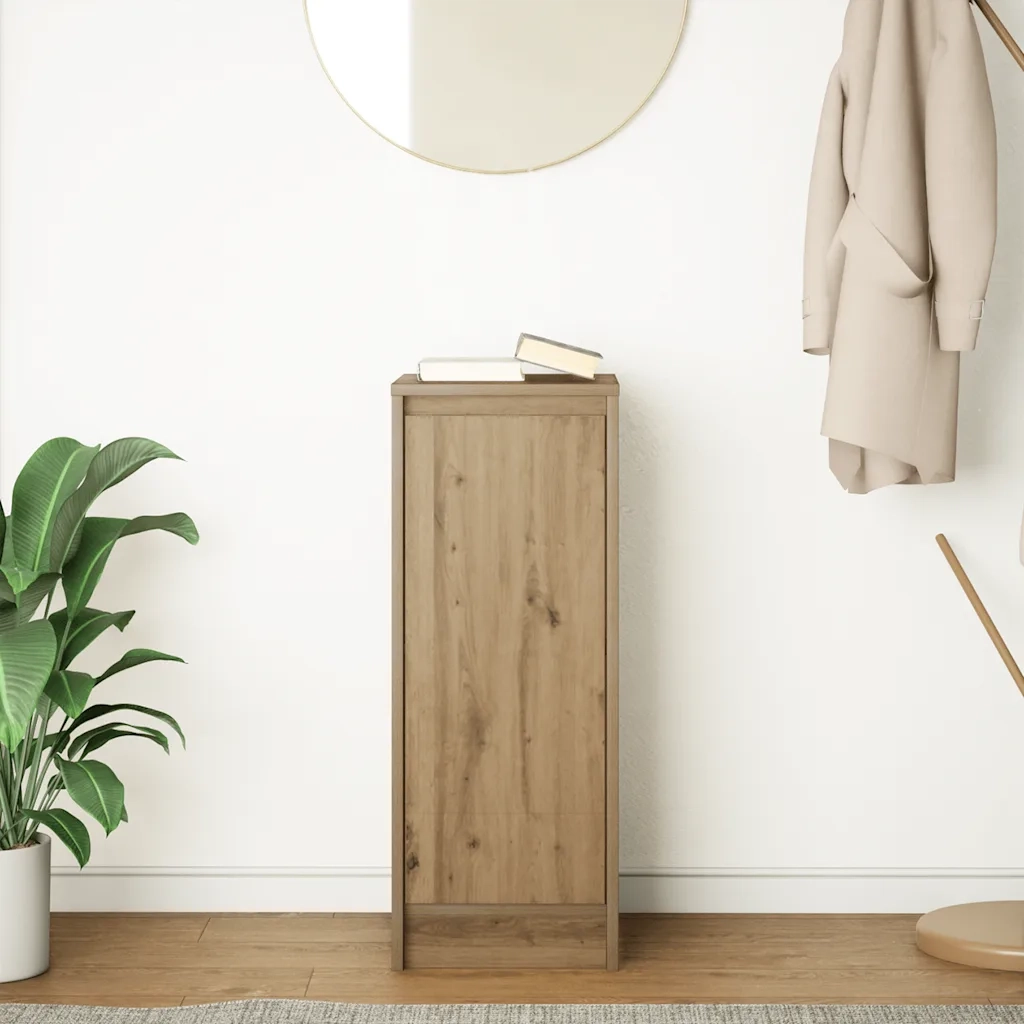 Credenza Rovere Artigianale 29,5x34x76 cm in Legno Multistrato