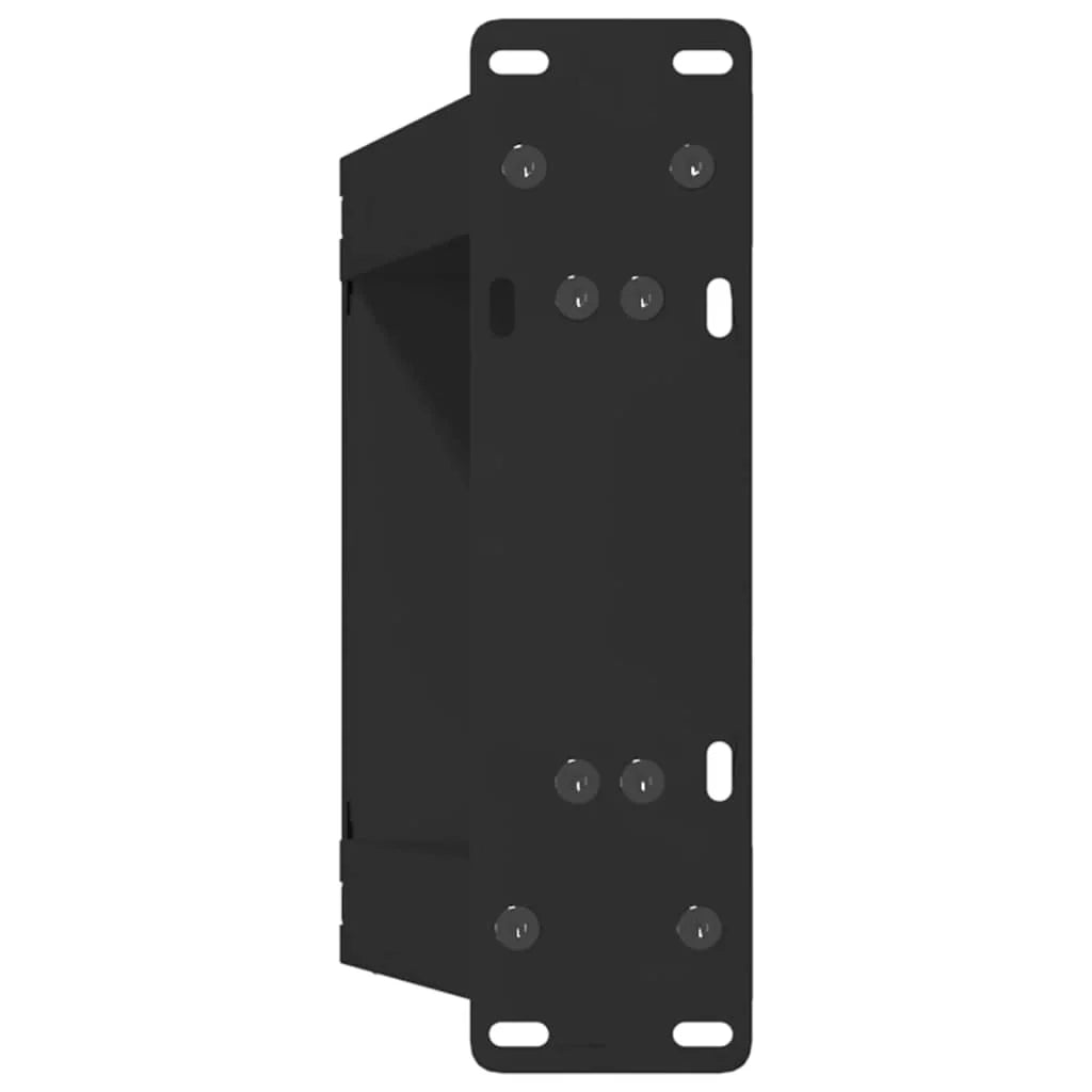 Set di 2 gambe per tavolino da caffè a forma di U dal design moderno 30 x 31 cm con piedini regolabili in acciaio nero 02_0057021