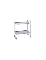 Carrello da cucina pieghevole grigio con ruote BAUHAUS 2 ripiani