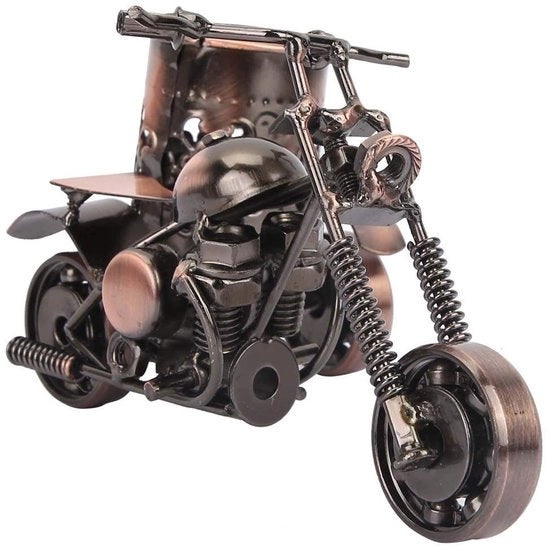 Oggetto da scrivania per motocicletta realizzato a mano - Motocicletta vintage