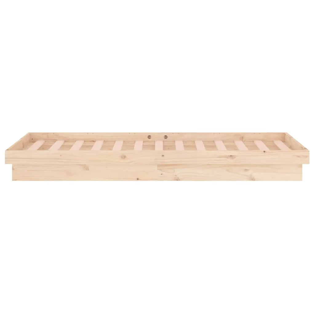 Giroletto con LED-Struttura Letto 90x190 cm Single in Legno Massello 752801