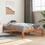 Letto senza Materasso Marrone Cera 100x200 cm in Legno di Pino 844169