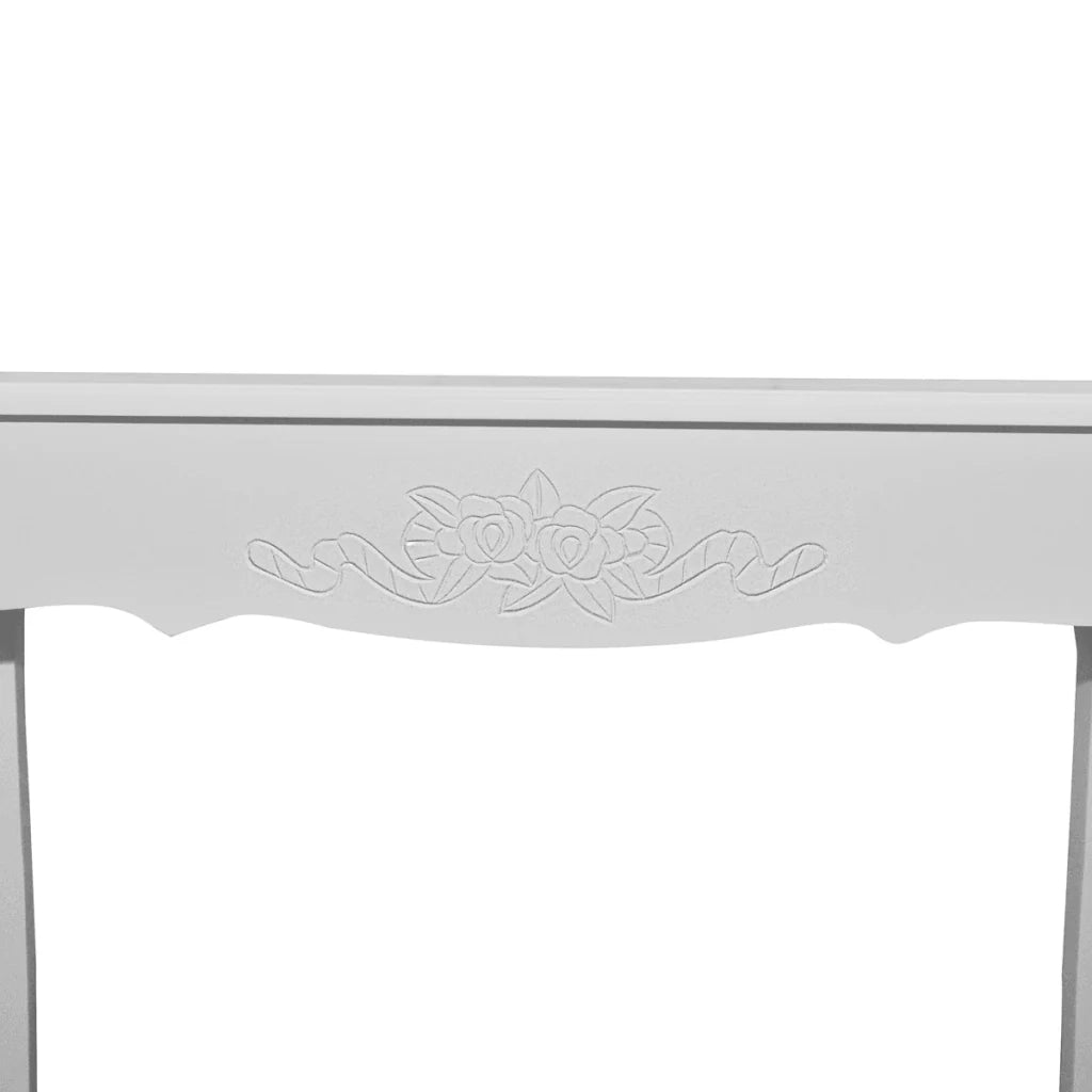 Tavolo da toeletta tavolo da trucco camera da letto soggiorno mobile da ingresso 100 x 35 cm bianco 1402007