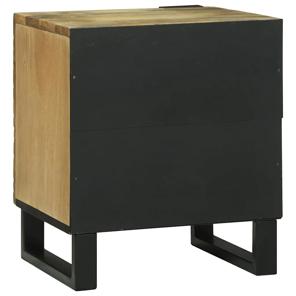 vidaXL Comodini Marrone e Nero 40 x 33.5 x 46 cm