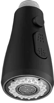Uittrekbare keukenkraan 2-stanze, douchekop, sostituzione per doccia cucina, sifon per lavastoviglie, cucina con vite G1/2, funzione pausa, colore nero