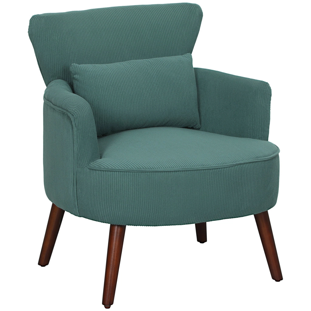 POLTRONA con braccioli curvi 69,5x69x78 cm Verde scuro