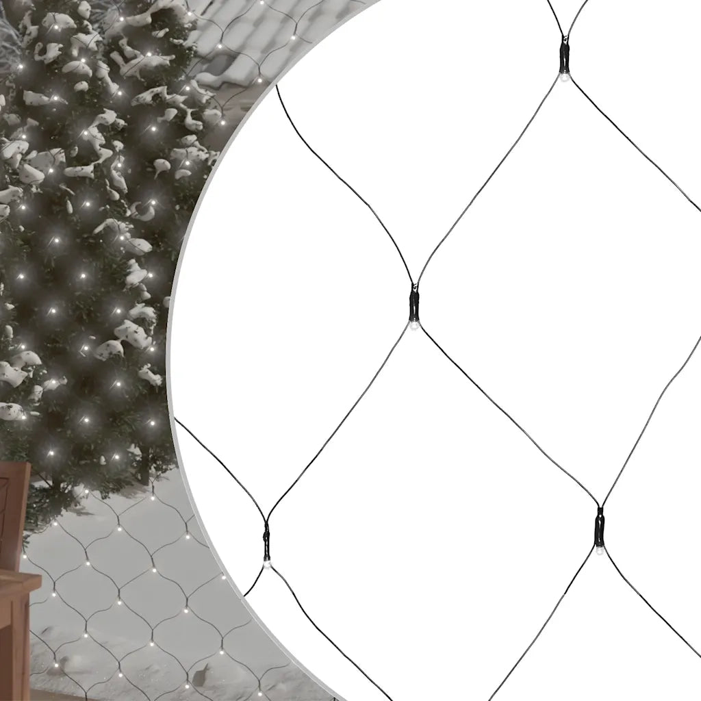 Luci di Natale Rete Bianco Freddo 3x3m 306 LED Interni Esterni CFW3796232