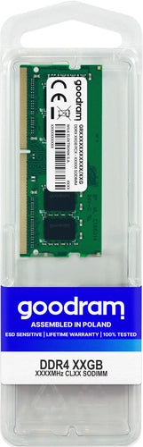 Goodram GR3200S464L22/16G memoria 16 GB 1 x 16 GB DDR4 260-pin SO-DIMM