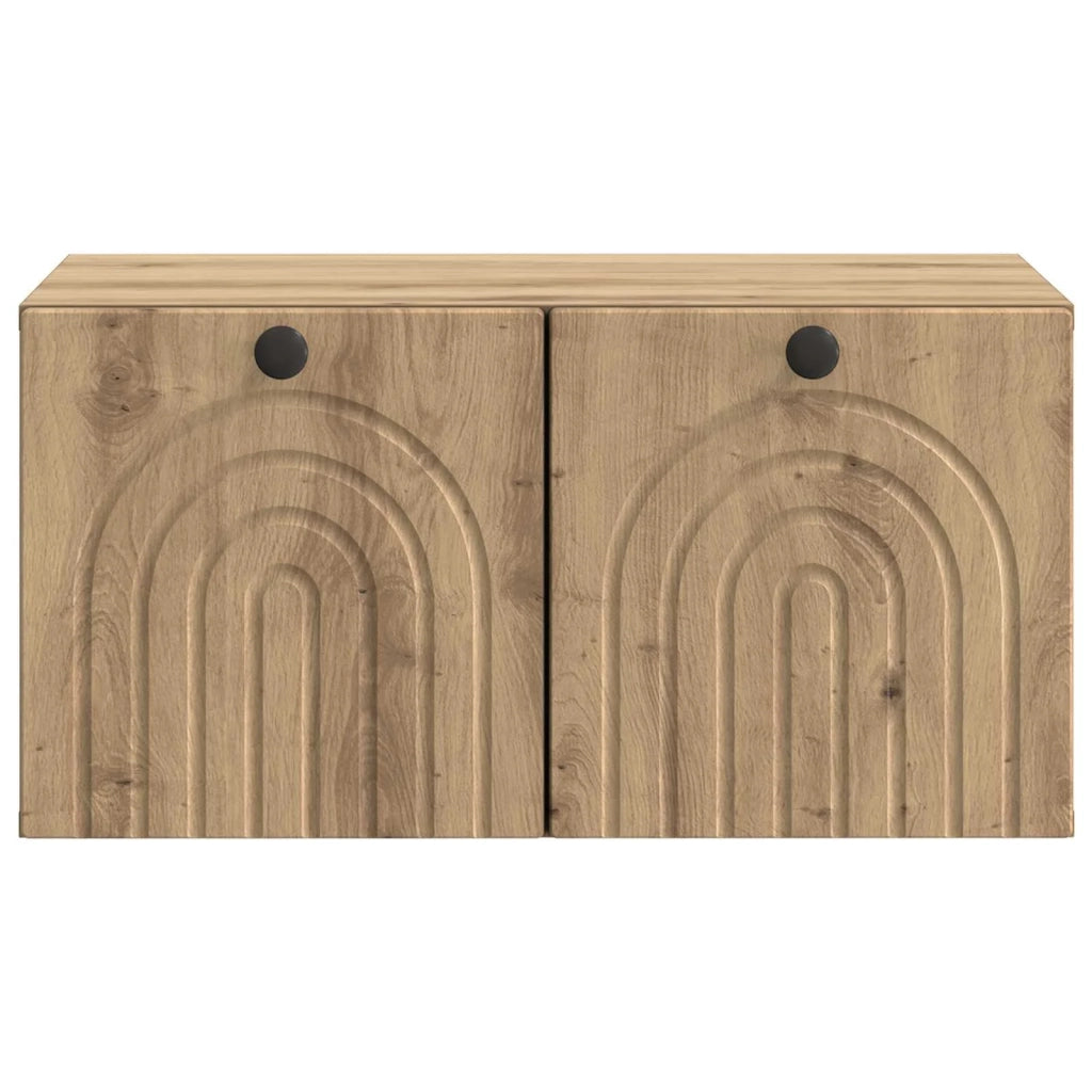 Mobile Porta TV da Muro Rovere Artigianale 59,5 x 41 x 30 cm 898174